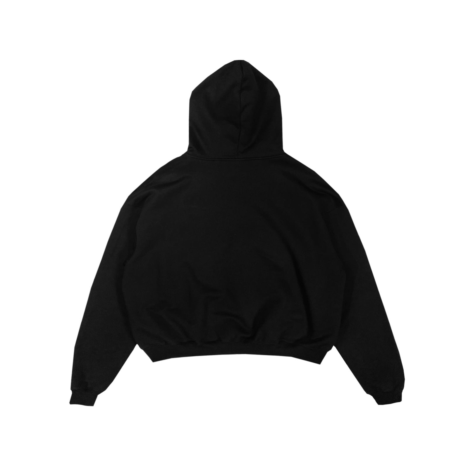 Plan Black Oversized Boxy Fit Hoodie made of French Terry