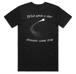 Wish Upon a Star Black T-Shirt Back 